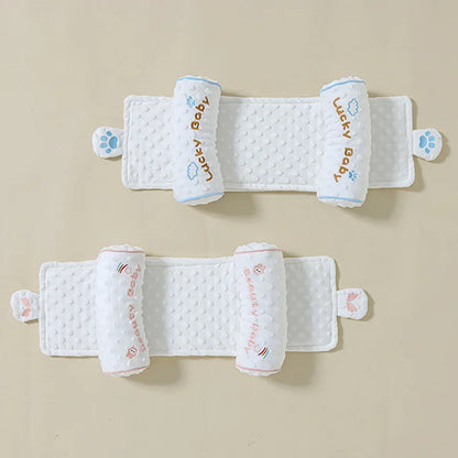 Baby Head Shaping Pillow for Newborns 0-6 Months Head Cushion Cute Baby Pillows Cotton Cartoon Infant Positioner for Safe Sleep