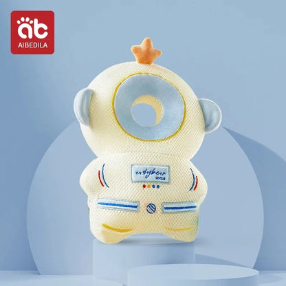 AIBEDILA Cartoon Astronaut Baby Anti-Fall Pad Head Back Protector Pillow for Newborn Infant Toddler Safety Protection Cushion