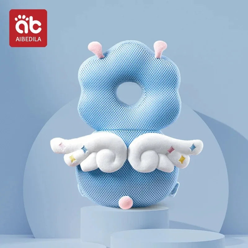 AIBEDILA Cartoon Astronaut Baby Anti-Fall Pad Head Back Protector Pillow for Newborn Infant Toddler Safety Protection Cushion