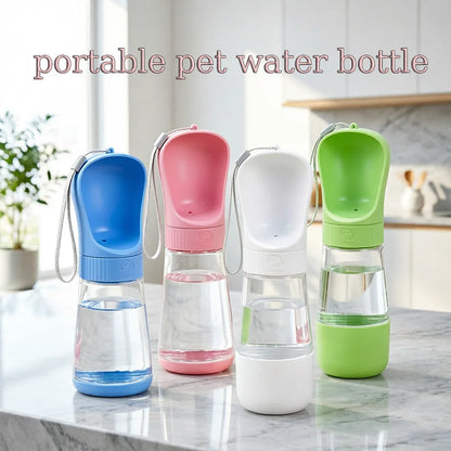 2 in 1 Dog Water Bottle Portable Water Dispenser with Food Container for Small Large Dogs Cats Golden Retriever Feeding Supplies