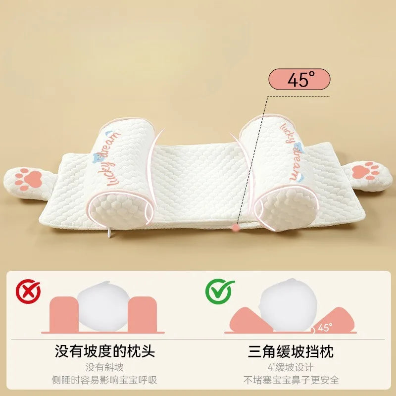 Infant Pillow - Millet Pillow for Babies 0-6+ Months Prevents Flat Head Syndrome Newborn Polyester-Cotton Sleep Pillow