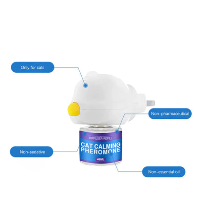 Cat Pheromones Calming Diffuser Refill Reduce Fighting Relieve Stress Refill Natural Cat Calming Diffuser Refills Pet Supply