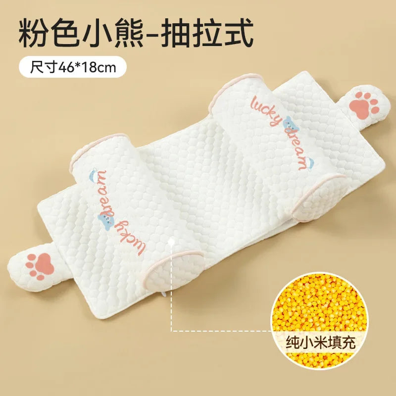 Infant Pillow for Newborns Four-Season Breathable Pure Cotton