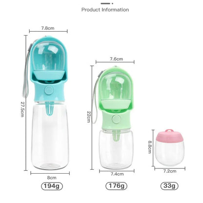 320/500ML Portable Dog Cat Water Bottle for Dog Gourd Walk Drinking Bottle Dog Pet Supplies Food Bowl GS07