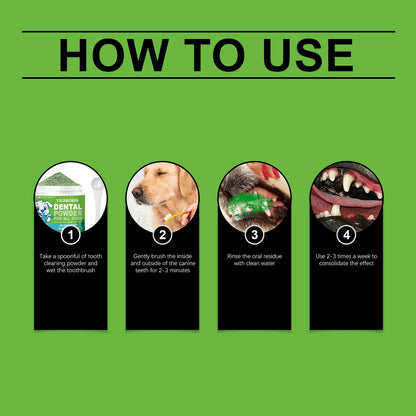 Yegbong Dog-Specific Teeth Cleaning Powder – Freshens Breath, Prevents Oral Diseases,Non-Irritating, Suitable for Sensitive Gums