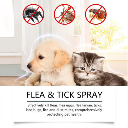 100ml Pet Insect Repellent Dog Cat Hair Skin Insect Repellent Spray Daily Gentle Care Agent Repel Fleas Mites Pet Cleaning Spray
