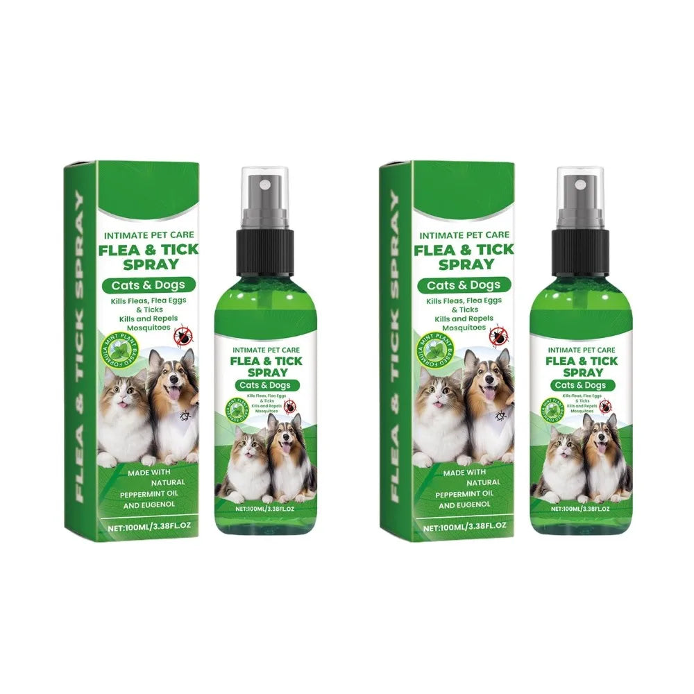 100ml Pet Insect Repellent Dog Cat Hair Skin Insect Repellent Spray Daily Gentle Care Agent Repel Fleas Mites Pet Cleaning Spray