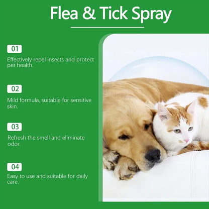 100ml Pet Insect Repellent Dog Cat Hair Skin Insect Repellent Spray Daily Gentle Care Agent Repel Fleas Mites Pet Cleaning Spray