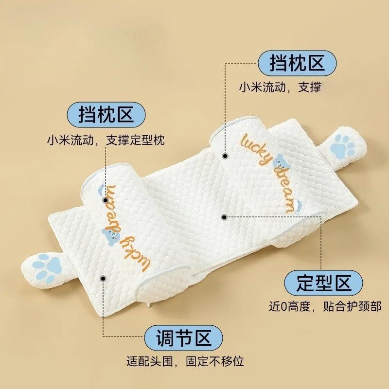 Infant Pillow - Millet Pillow for Babies 0-6+ Months Prevents Flat Head Syndrome Newborn Polyester-Cotton Sleep Pillow