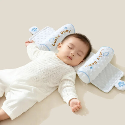 Baby Head Shaping Pillow for Newborns 0-6 Months Head Cushion Cute Baby Pillows Cotton Cartoon Infant Positioner for Safe Sleep