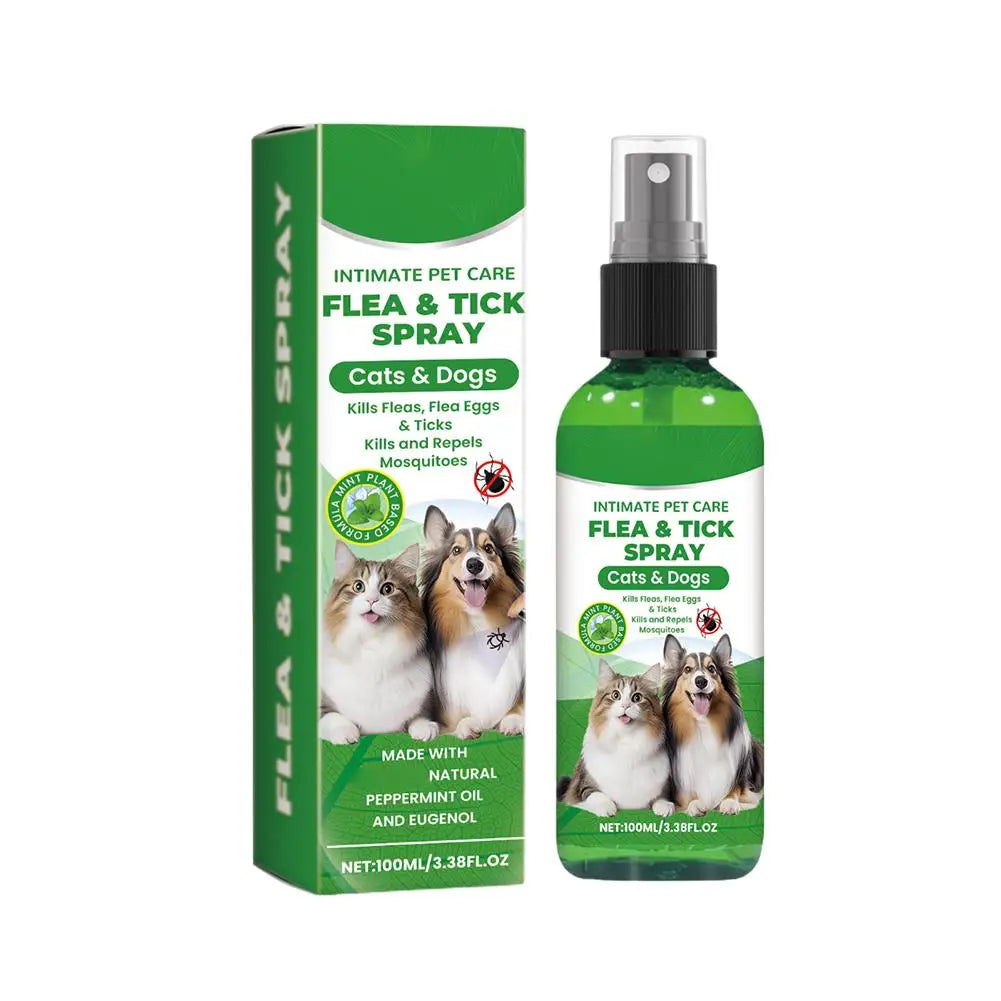 100ml Pet Insect Repellent Dog Cat Hair Skin Insect Repellent Spray Daily Gentle Care Agent Repel Fleas Mites Pet Cleaning Spray