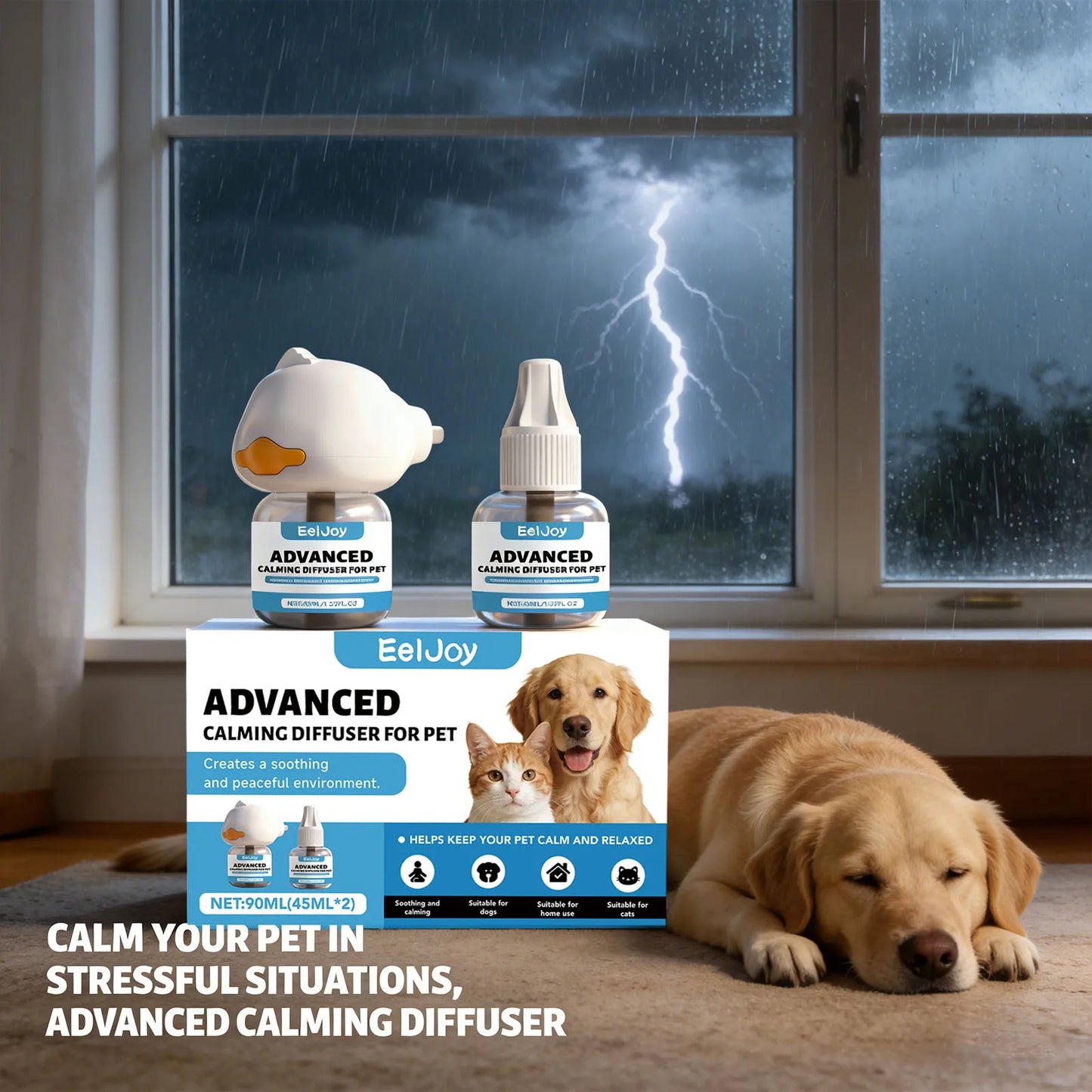 Dog Calming Diffuser Kit Relaxing Anti Anxiety Relief New Environment Stress Preventing Urinary Incontinence Pet Soothing Liquid