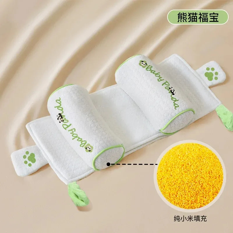 Infant Pillow for Newborns Four-Season Breathable Pure Cotton
